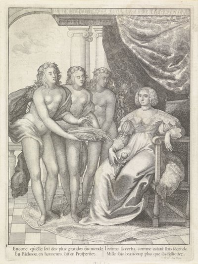 Amalia van Solmsin muotokuva tekijältä Wenceslaus Hollar