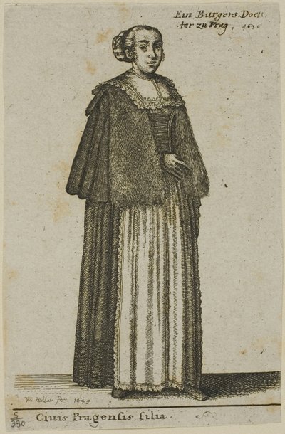 Prahan tyttö tekijältä Wenceslaus Hollar