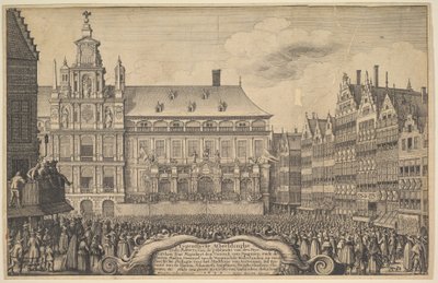 Munsterin sopimuksen julistus, 1648. tekijältä Wenceslaus Hollar