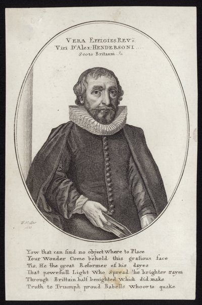 Pastori Alexander Henderson tekijältä Wenceslaus Hollar