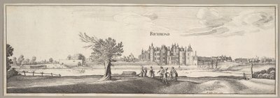 Richmondin palatsi, 1638. tekijältä Wenceslaus Hollar