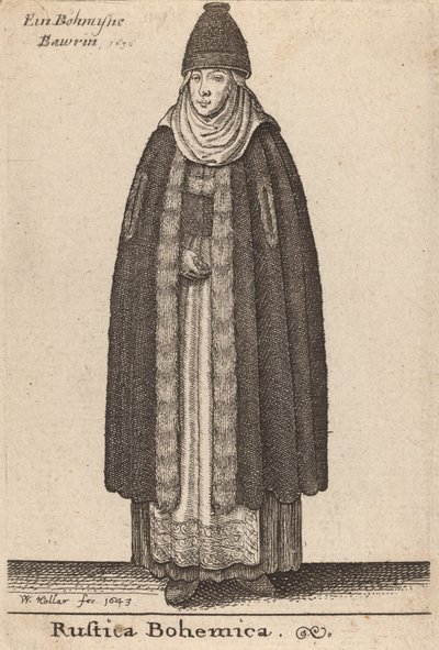 Bohemian Country, 1643. tekijältä Wenceslaus Hollar