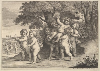 Seitsemän poikaa, 1625-77. tekijältä Wenceslaus Hollar