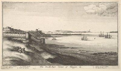 Tangerin kaakkoiskulma, 1669-73. tekijältä Wenceslaus Hollar