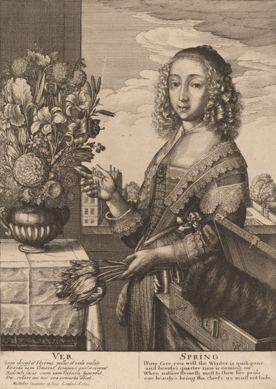 Kevät, 1641. tekijältä Wenceslaus Hollar