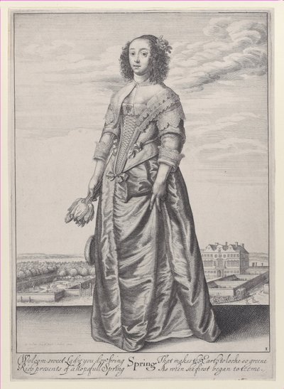 Kevät, The Seasons, 1643-44., 1643-44. tekijältä Wenceslaus Hollar