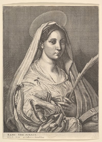 Pyhä Katariina Aleksandrialainen, 1644-52. tekijältä Wenceslaus Hollar
