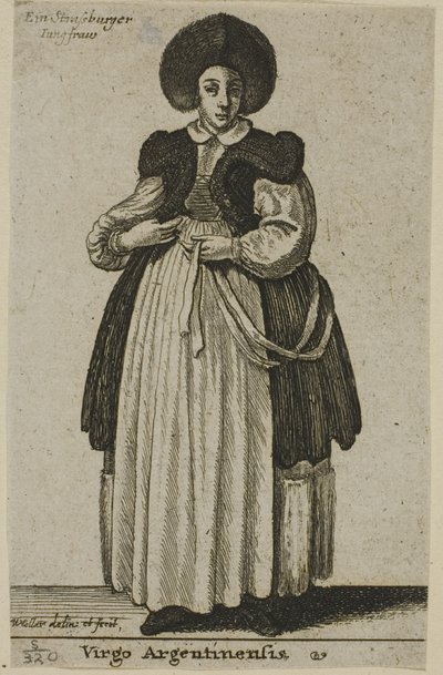 Strasbourgin nainen tekijältä Wenceslaus Hollar
