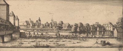 Kesä: Uimapaikka, n. 16281629. tekijältä Wenceslaus Hollar