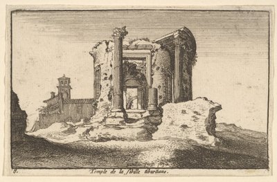 Tiburtine Sybil -temppeli, 1650. tekijältä Wenceslaus Hollar