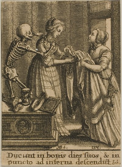 Morsian ja kuolema tekijältä Wenceslaus Hollar