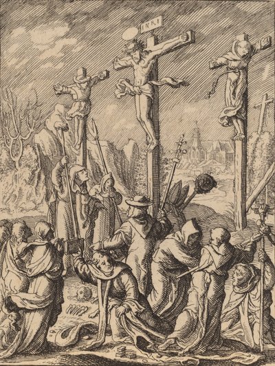 Ristiinnaulitseminen. tekijältä Wenceslaus Hollar