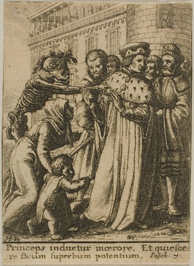Herttua ja kuolema tekijältä Wenceslaus Hollar