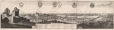 Suuri näkymä Prahasta tekijältä Wenceslaus Hollar