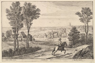 Ratsumies, 1650. tekijältä Wenceslaus Hollar