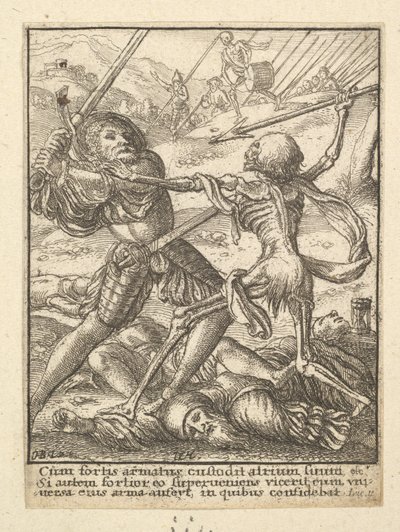 Ritari, Kuolemantanssista, 1651. tekijältä Wenceslaus Hollar