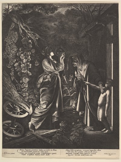 Ceresin pilkkaaminen, 1646. tekijältä Wenceslaus Hollar