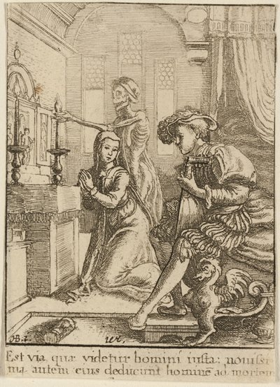 Nunna ja kuolema tekijältä Wenceslaus Hollar