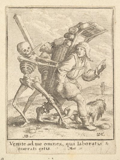 Pedlar, Kuolemantanssista, 1651. tekijältä Wenceslaus Hollar