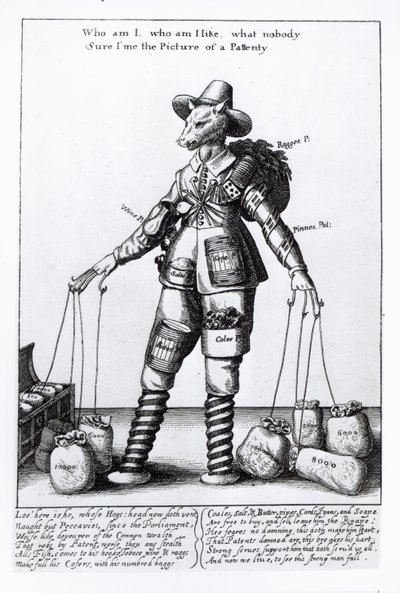"Pattentyn kuva", noin 1641-50. tekijältä Wenceslaus Hollar