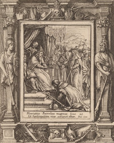 Paavi, 1651. tekijältä Wenceslaus Hollar