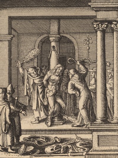 The Scourging. tekijältä Wenceslaus Hollar