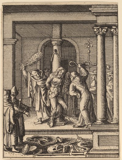 The Scourging tekijältä Wenceslaus Hollar