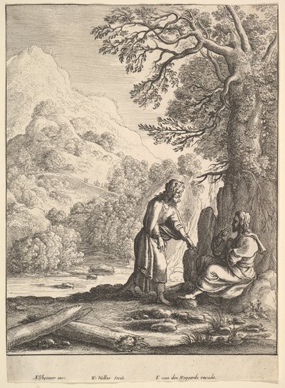 Kiusaus, 1625-77. tekijältä Wenceslaus Hollar