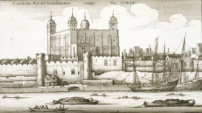 Lontoon Tower, 1647 tekijältä Wenceslaus Hollar