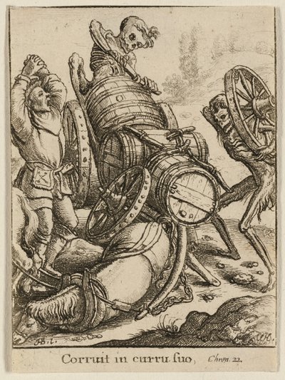 Wagoner ja kuolema tekijältä Wenceslaus Hollar
