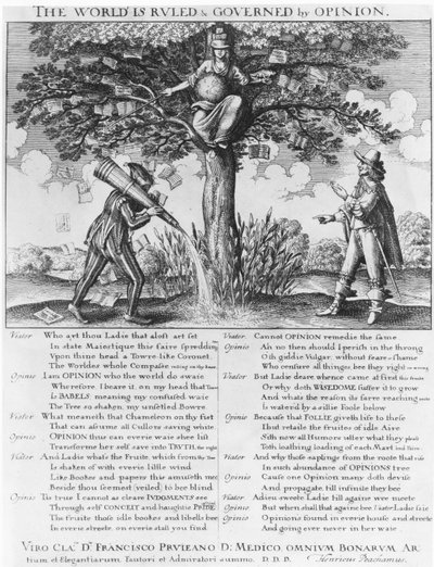 Maailmaa hallitsee ja hallitsee mielipide tekijältä Wenceslaus Hollar