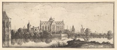 Kirkko veden äärellä, 1625-77. tekijältä Wenceslaus Hollar