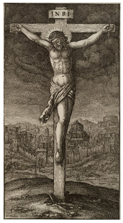 Ristiinnaulitseminen tekijältä Wenceslaus Hollar