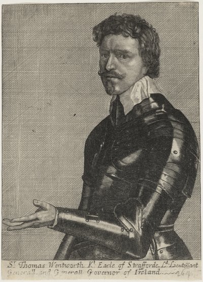 Thomas Wentworth, Straffordin ensimmäinen jaarli tekijältä Wenceslaus Hollar