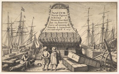 Nimilehti: Hollantilaiset laivat, 1647. tekijältä Wenceslaus Hollar