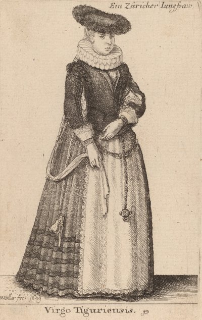 Neitsyt Tiguriensis, 1649. tekijältä Wenceslaus Hollar