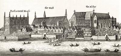 Westminster vuonna 1647, pastori Richard Lovettin teoksesta "London Pictures: Drawn with Pen and Pencil", julkaistu 1890 tekijältä Wenceslaus Hollar