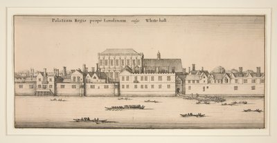 Whitehall joelta nähtynä tekijältä Wenceslaus Hollar