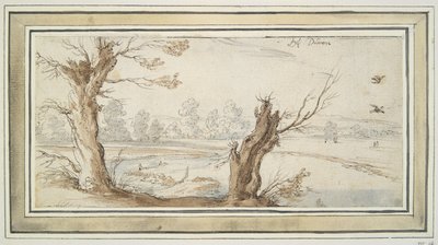 Pajuja Rurjoen varrella tekijältä Wenceslaus Hollar