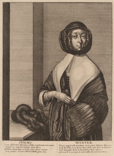 Talvi, 1641. tekijältä Wenceslaus Hollar