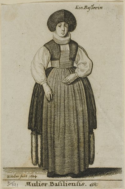 Baselin nainen tekijältä Wenceslaus Hollar