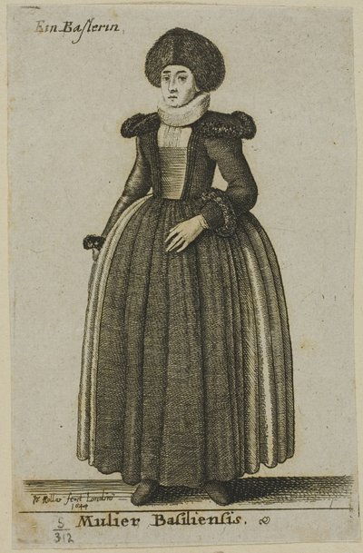 Mulher de Baselfinnish tekijältä Wenceslaus Hollar