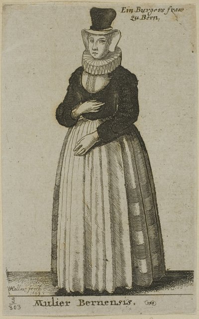 Bernin nainen tekijältä Wenceslaus Hollar