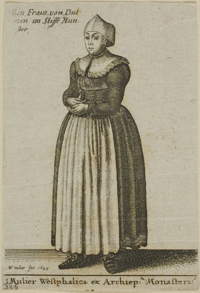 Westfalenin nainen tekijältä Wenceslaus Hollar