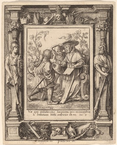 Kardinaali tekijältä Wenceslaus Hollar after Hans Holbein the Younger after Abraham van Diepenbeeck