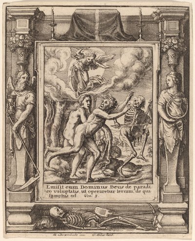 kadotettu paratiisi tekijältä Wenceslaus Hollar after Hans Holbein the Younger after Abraham van Diepenbeeck