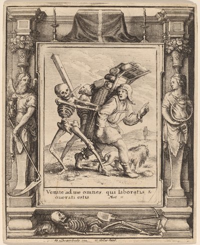 Kaupustelija tekijältä Wenceslaus Hollar after Hans Holbein the Younger after Abraham van Diepenbeeck