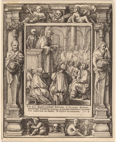 Saarnaaja tekijältä Wenceslaus Hollar after Hans Holbein the Younger after Abraham van Diepenbeeck