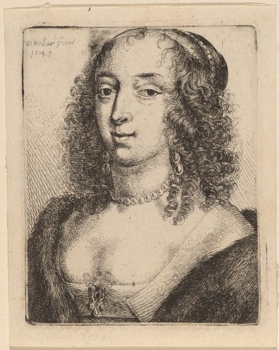 Lennoxin herttuatar tekijältä Wenceslaus Hollar after Sir Anthony van Dyck