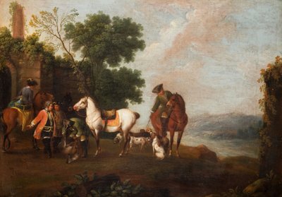 Hirvenmetsästys, 1760. tekijältä Wenzel Ignaz Prasch